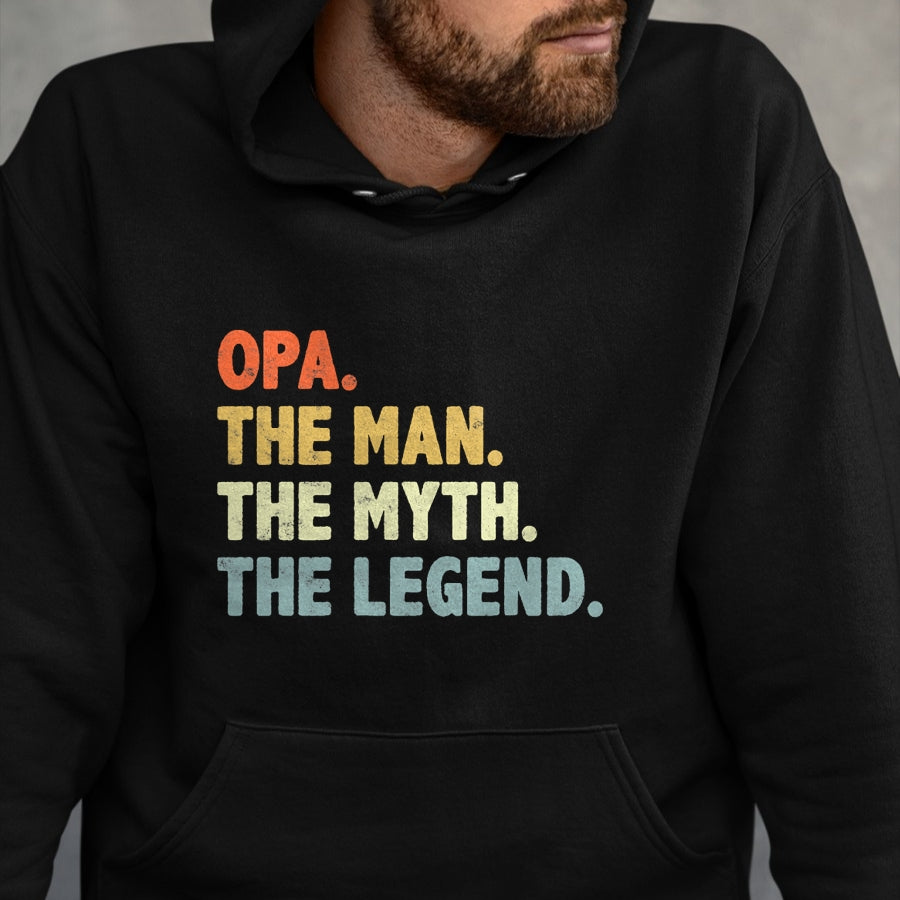 Best Grandpa Shirt, Proud Grandpa Unisex T-Shirt/Hoodie/Sweatshirt HLT00 - Opa The Man Myth Legend Father’s day gift for Grandpa G-Dad T-Shirt