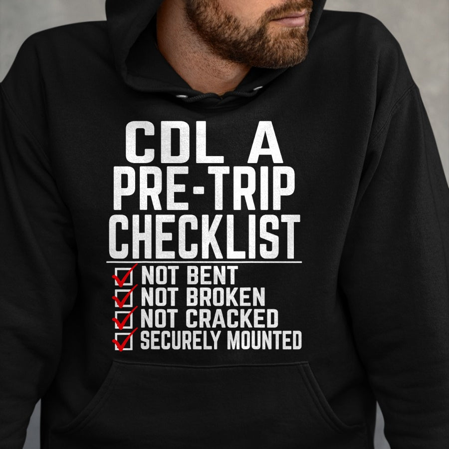 Best Truck Driver Life Shirt, Funny Trucker UnisexT-Shirt/Hoodie/Sweatshirt HLT00 - Cool CDL Trucker Art for Men Women Trucking CDL Truck Driver T-Shirt (1)
