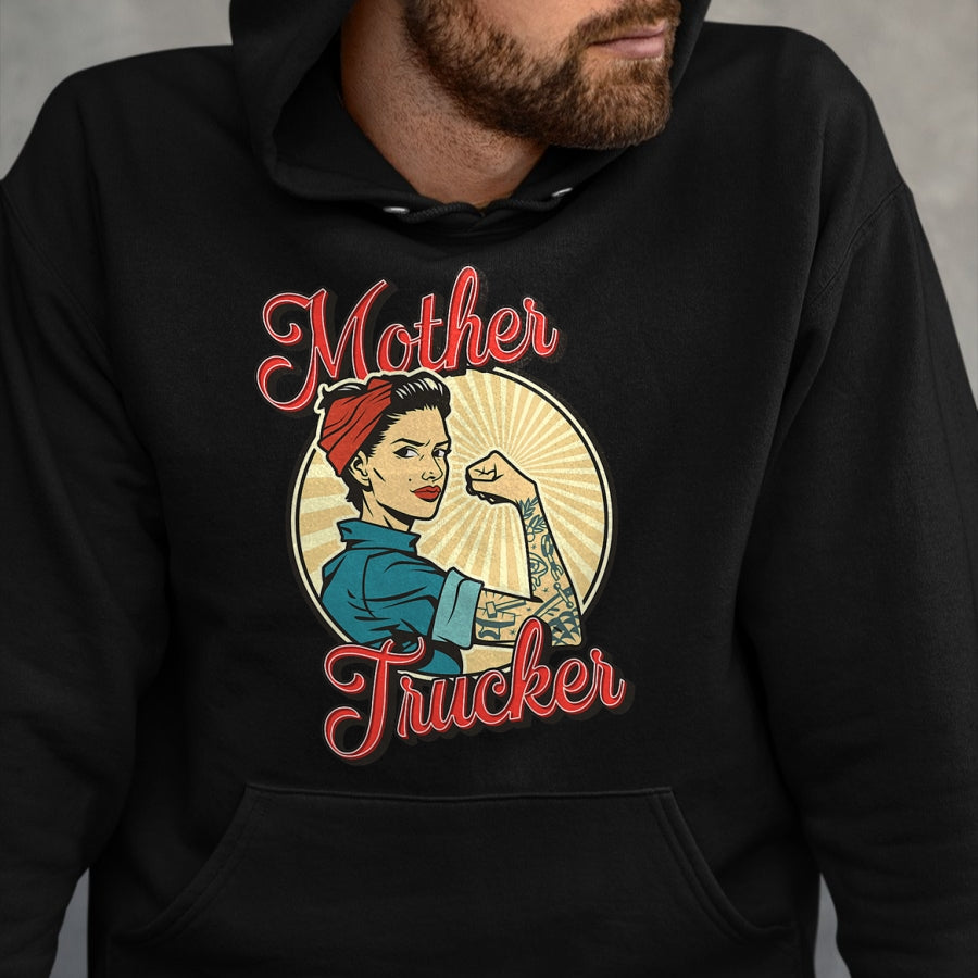 Best Truck Driver Life Shirt, Funny Trucker UnisexT-Shirt/Hoodie/Sweatshirt HLT00 - Women Truck Driver Mother Trucker T-Shirt