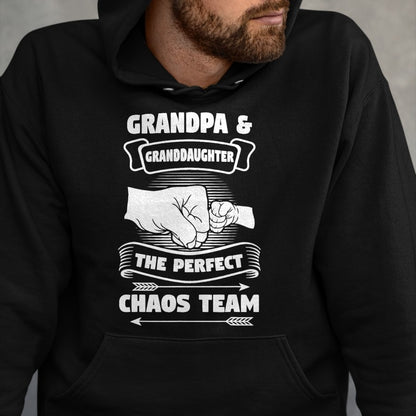 Best Grandpa Shirt, Proud Grandpa Unisex T-Shirt/Hoodie/Sweatshirt HLT00 - Grandpa Granddaughter A Perfect Chaos Team Gift T-Shirt