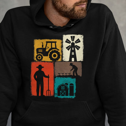 Best Farmer Life Shirt, Funny Farmer UnisexT-Shirt/Hoodie/Sweatshirt HLT00 - Farmer Vintage Collage Farming Men Rancher Cowboy Farm Owner T-Shirt