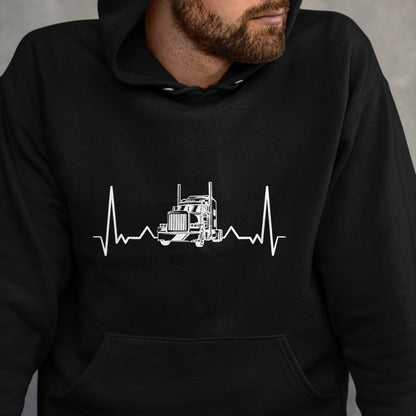 Best Truck Driver Life Shirt, Funny Trucker UnisexT-Shirt/Hoodie/Sweatshirt HLT00 - Heartbeat truck trucker pulse gift truck driver T-Shirt