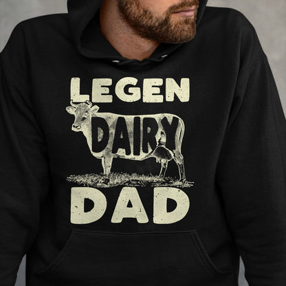 Best Farmer Life Shirt, Funny Farmer UnisexT-Shirt/Hoodie/Sweatshirt HLT00 - Legen Dairy Dad Cow Farmer Father's Day T-Shirt for Men T-Shirt