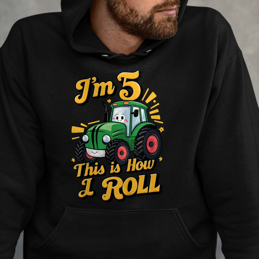 Best Farmer Life Shirt, Funny Farmer UnisexT-Shirt/Hoodie/Sweatshirt HLT00 - Kids Farm Green Tractor 5th Birthday Party Farmer Boy 5 Year Old T-Shirt