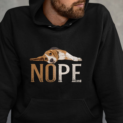 Dog Love Shirt, Dog Lover Gift T-Shirt/Hoodie/Sweatshirt HLT00 - Nope Lazy Beagle Funny Dog Lover Vintage Cute Beagle Mom T-Shirt
