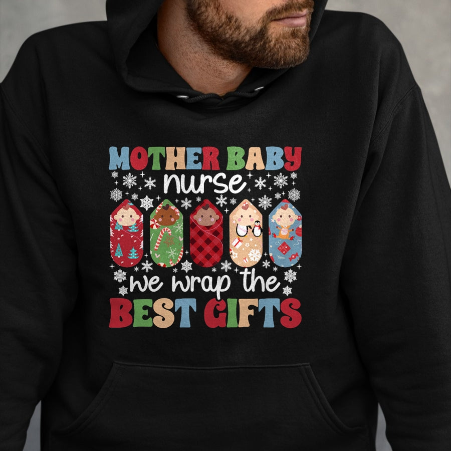 Funny Nurse Shirt, Nurse Unisex T-Shirt/Hoodie/Sweatshirt HLT00 - Christmas Mother Baby Nurse Xmas Party Mom Baby Nurse T-Shirt
