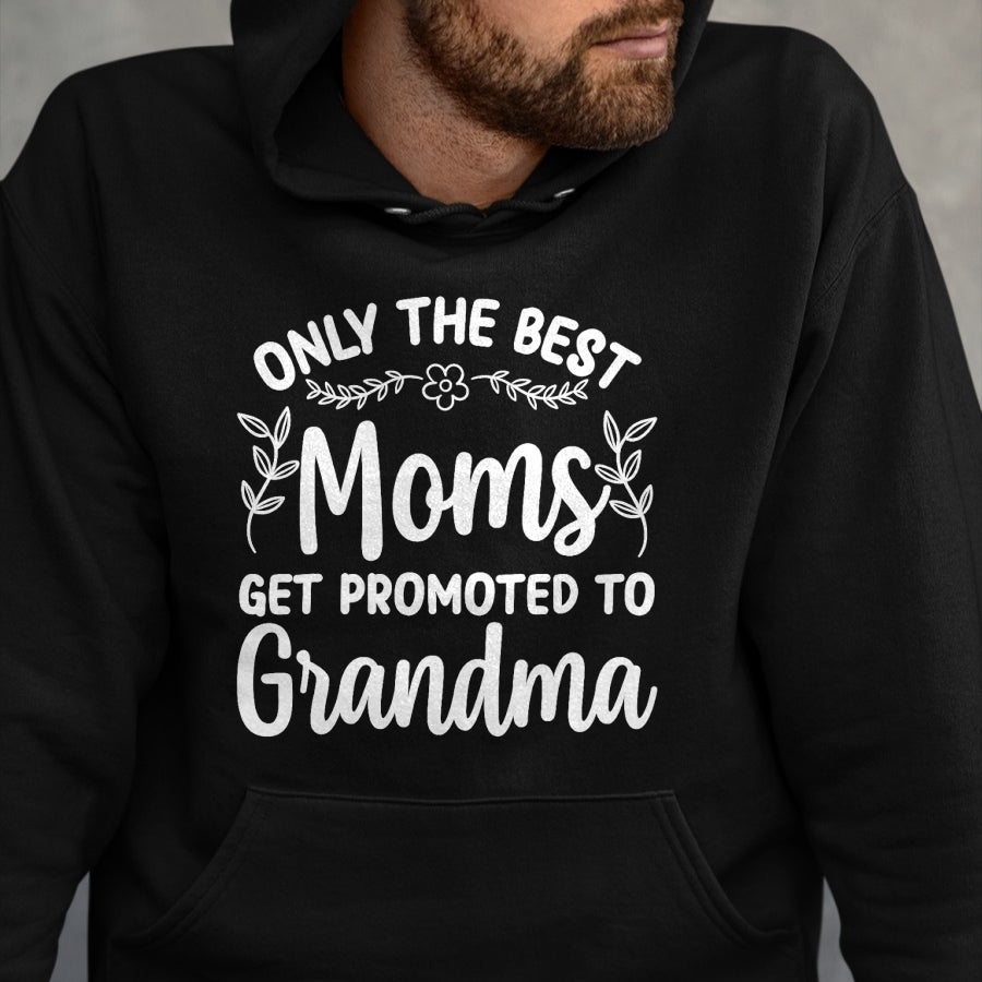 Best Grandma Shirt, Proud Grandma Unisex T-Shirt/Hoodie/Sweatshirt HLT00 - Grandma Art For Women Mom Promoted To Grandmother Grandma T-Shirt (1)
