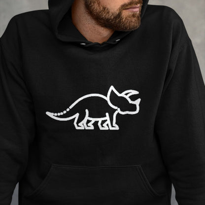 Best Dinosaur Lover Shirt, Funny Dinosaur UnisexT-Shirt/Hoodie/Sweatshirt HLT00 - Triceratops for Men Women & Kids  Dinosaur Badge T-Shirt, Men, Black, Large