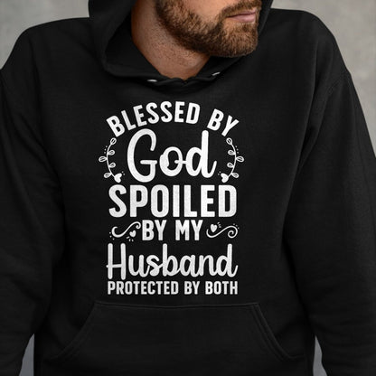Best Wife Shirt, Wife and Husband Unisex T-Shirt/Hoodie/Sweatshirt HLT00 - Gift for wife T shirt, spoiled wife   Funny Spoiled Wife Art For Women Girls Husband Spoiled Wife Pr (14)