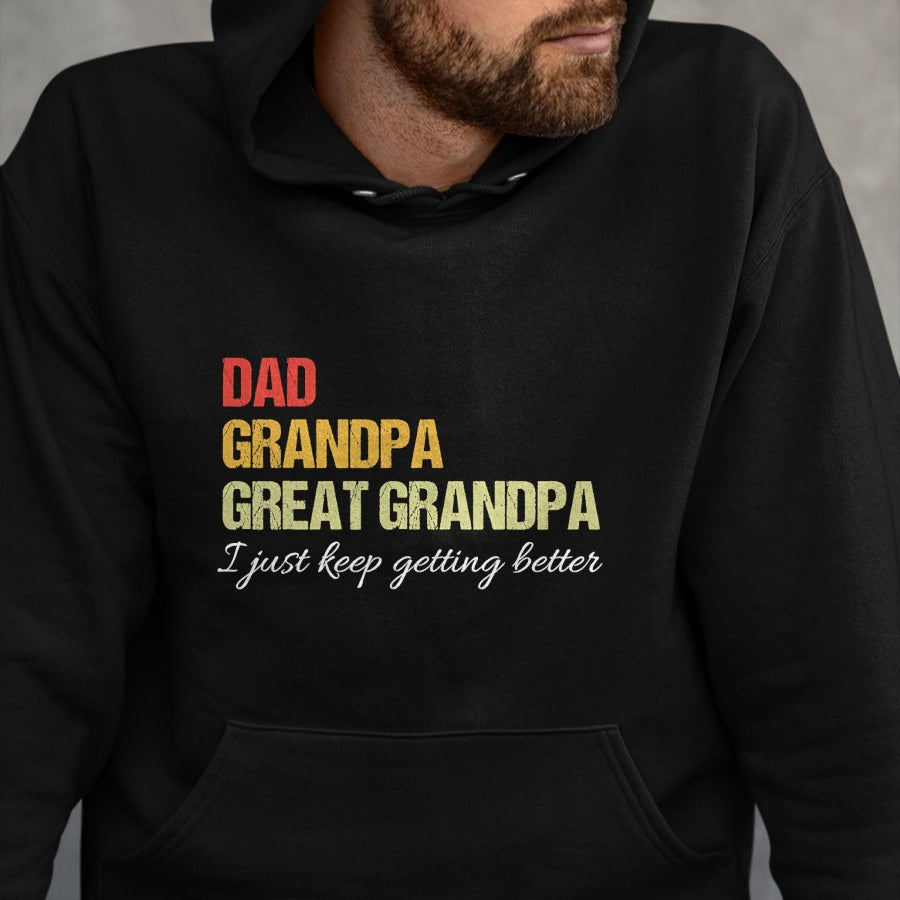Best Grandpa Shirt, Proud Grandpa Unisex T-Shirt/Hoodie/Sweatshirt HLT00 - Fathers Day From Wife son kids Dad Grandpa Great Grandpa T-Shirt