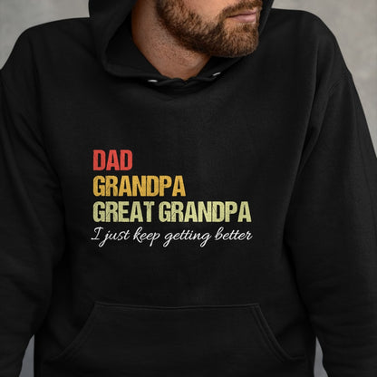 Best Grandpa Shirt, Proud Grandpa Unisex T-Shirt/Hoodie/Sweatshirt HLT00 - Fathers Day From Wife son kids Dad Grandpa Great Grandpa T-Shirt