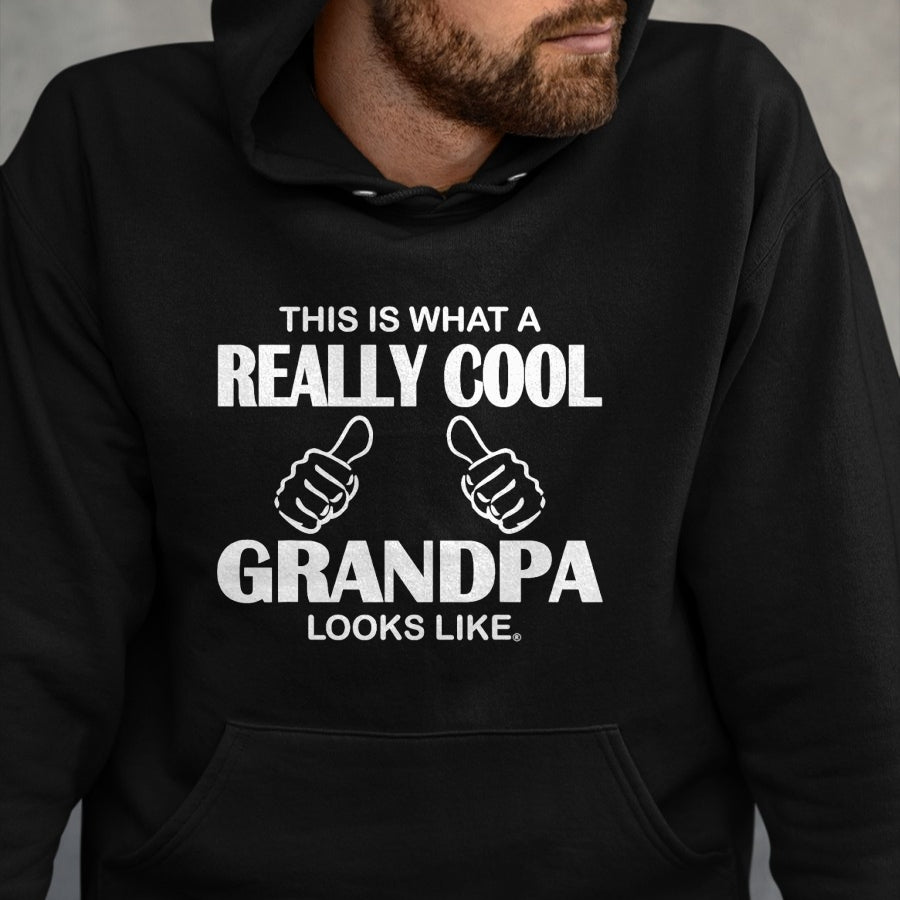 Best Grandpa Shirt, Proud Grandpa Unisex T-Shirt/Hoodie/Sweatshirt HLT00 - This Is What A Really Cool Grandpa Looks Like Funny T-Shirt T-Shirt (1)