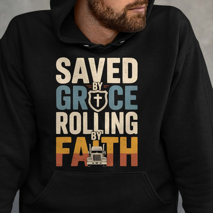 Best Truck Driver Life Shirt, Funny Trucker UnisexT-Shirt/Hoodie/Sweatshirt HLT00 - Christian Trucker Jesus Christ 18 Wheeler Truck Driver T-Shirt