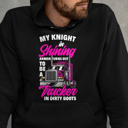 Best Truck Driver Life Shirt, Funny Trucker UnisexT-Shirt/Hoodie/Sweatshirt HLT00 - Funny Truck Driver Trucker Girlfriend Truckers Wife T-Shirt
