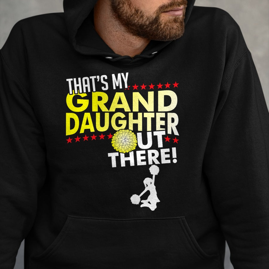 Best Grandpa Shirt, Proud Grandpa Unisex T-Shirt/Hoodie/Sweatshirt HLT00 - My Granddaughter - Cheerleader Grandpa & Grandma T Shirt T-Shirt