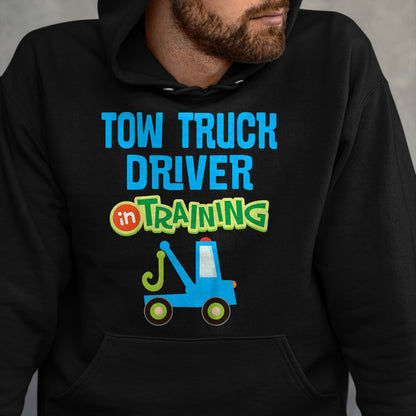 Best Truck Driver Life Shirt, Funny Trucker UnisexT-Shirt/Hoodie/Sweatshirt HLT00 - Kids Future Tow Truck Driver in Training T-Shirt