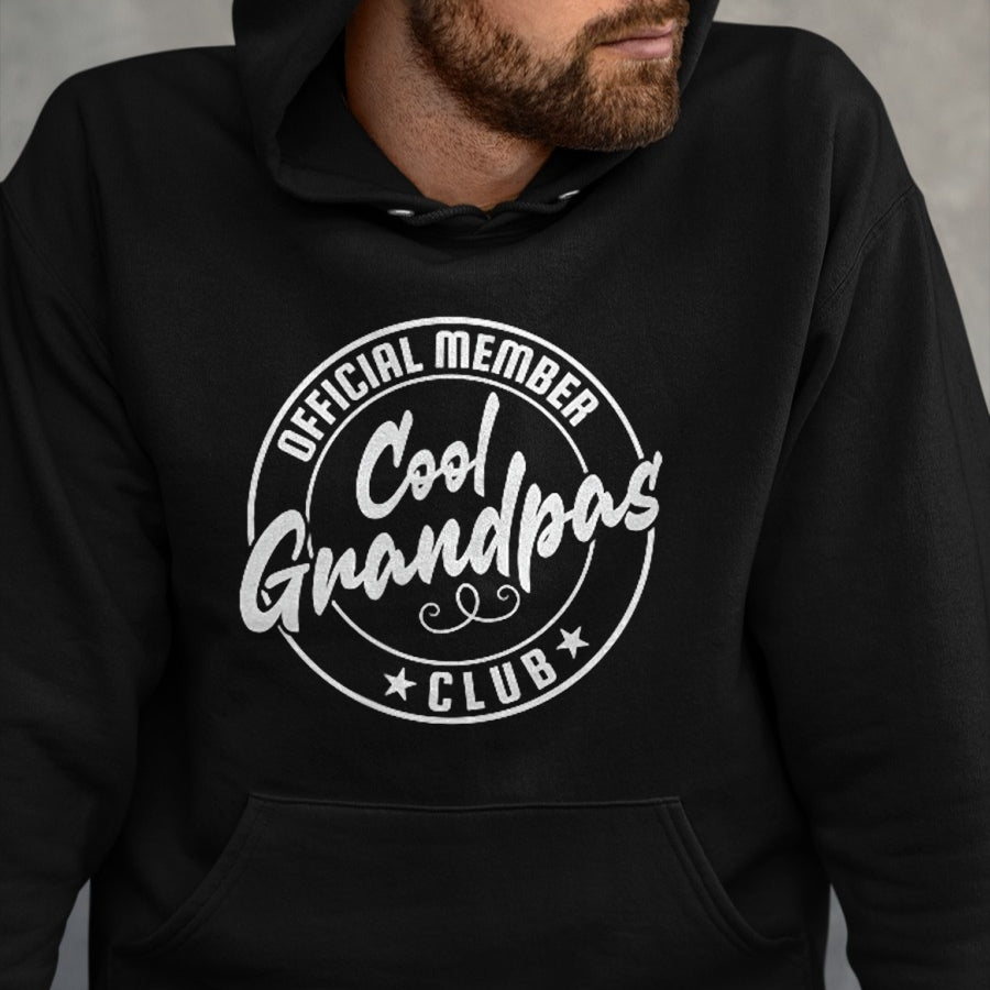 Best Grandpa Shirt, Proud Grandpa Unisex T-Shirt/Hoodie/Sweatshirt HLT00 - Cool Grandpas Club Official Member Vintage T-Shirt
