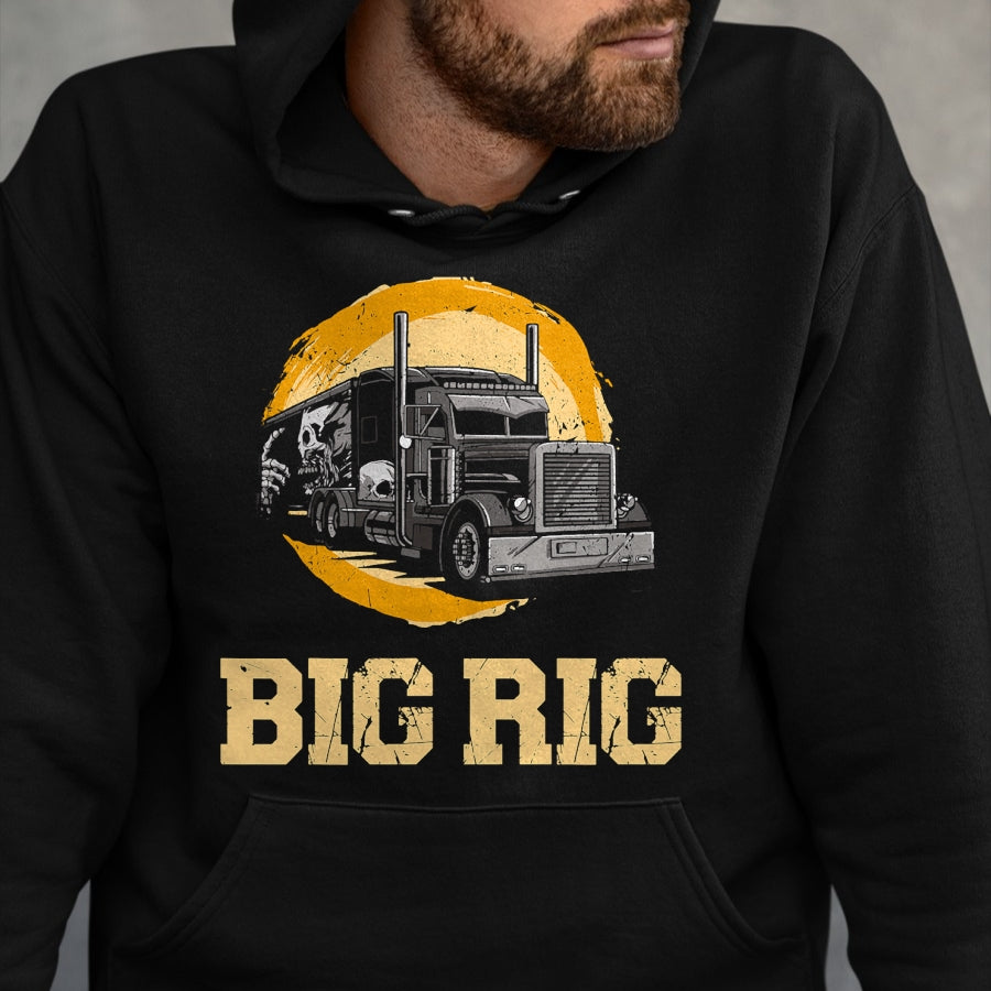 Best Truck Driver Life Shirt, Funny Trucker UnisexT-Shirt/Hoodie/Sweatshirt HLT00 - Trucker Truck Driver Vintage Big Rig T-Shirt (1)