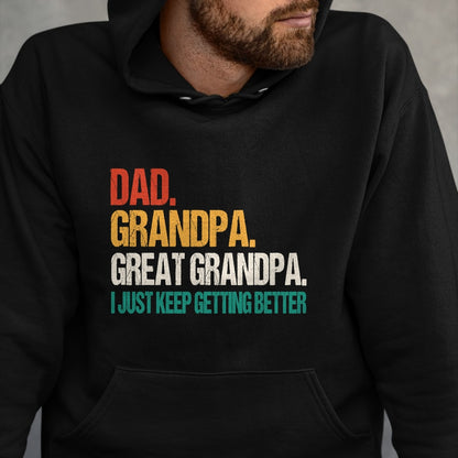 Best Grandpa Shirt, Proud Grandpa Unisex T-Shirt/Hoodie/Sweatshirt HLT00 - Dad Grandpa Great Grandpa Fathers Day For Great Grandfather T-Shirt