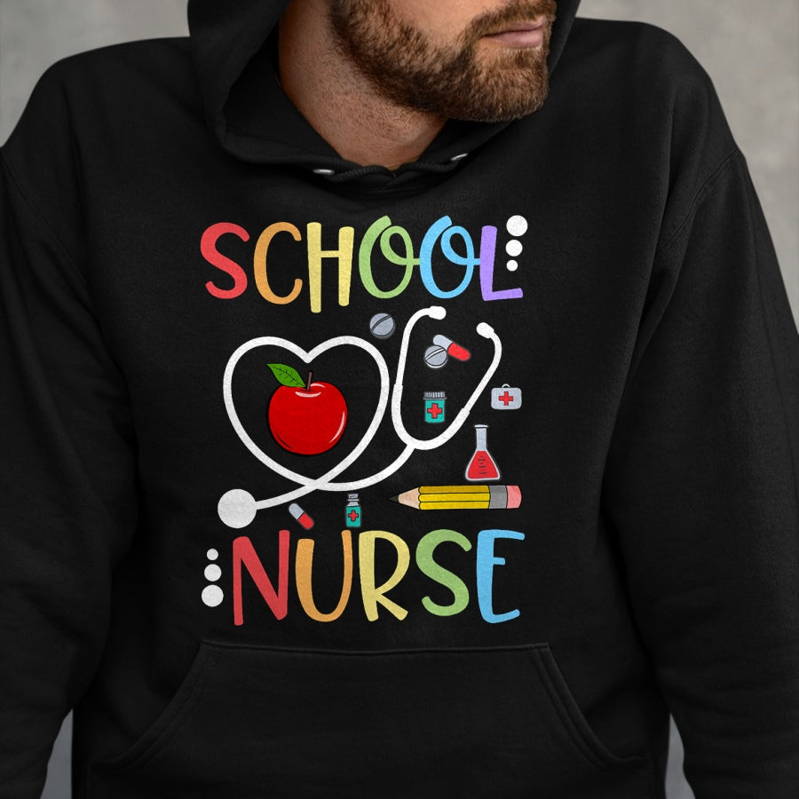 Funny Nurse Shirt, Nurse Unisex T-Shirt/Hoodie/Sweatshirt HLT00 - School Nurse Appreciation Nursing Nurse Day & Nurse Week T-Shirt (1)