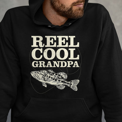 Best Grandpa Shirt, Proud Grandpa Unisex T-Shirt/Hoodie/Sweatshirt HLT00 - Reel Cool Grandpa Fishing Fathers Day T-Shirt