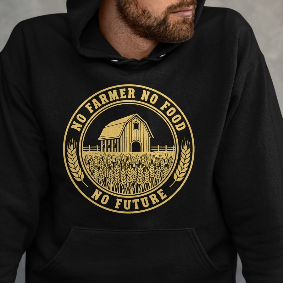 Best Farmer Life Shirt, Funny Farmer UnisexT-Shirt/Hoodie/Sweatshirt HLT00 - No Farmers No Food No Future Farmer Market Farming Vintage Long Sleeve T-Shirt