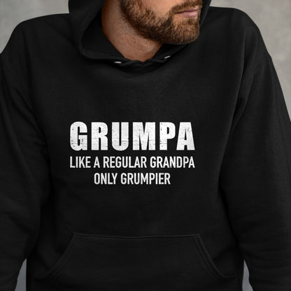 Best Grandpa Shirt, Proud Grandpa Unisex T-Shirt/Hoodie/Sweatshirt HLT00 - Grumpa like regular grandpa only grumpier T-Shirt