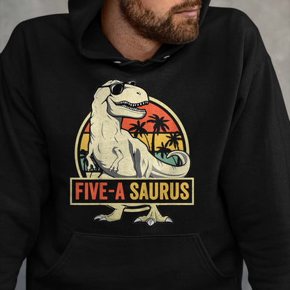 Best Dinosaur Lover Shirt, Funny Dinosaur UnisexT-Shirt/Hoodie/Sweatshirt HLT00 - Kids 5 Year Old Dinosaur Birthday 5th T Rex Dino Five Saurus T-Shirt