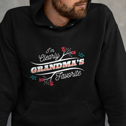 Best Grandpa Shirt, Proud Grandpa Unisex T-Shirt/Hoodie/Sweatshirt HLT00 -I'm Clearly Grandma's Favorite Granddaughter Grandma, T-Shirt