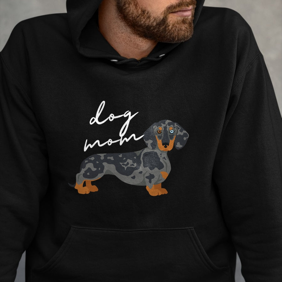 Dog Love Shirt, Dog Lover Gift T-Shirt/Hoodie/Sweatshirt HLT00 - Dapple Dachshund Dog Mom Woman Women T-Shirt