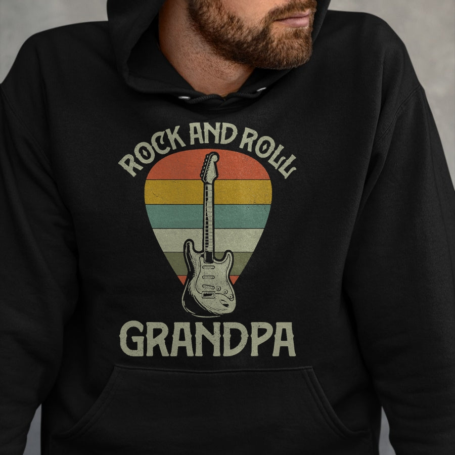 Best Grandpa Shirt, Proud Grandpa Unisex T-Shirt/Hoodie/Sweatshirt HLT00 - Guitarist Grandpa Fathers Day Shirts, Grandpa Guitar Player T-Shirt