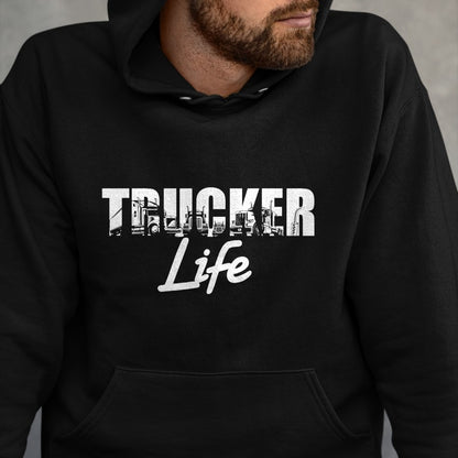 Best Truck Driver Life Shirt, Funny Trucker UnisexT-Shirt/Hoodie/Sweatshirt HLT00 - Truck Driver Trucker Life T-Shirt (1)