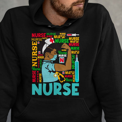 Funny Nurse Shirt, Nurse Unisex T-Shirt/Hoodie/Sweatshirt HLT00 - Womens Dy Black Nurse 2020 Costume Black History Month Gifts T-Shirt