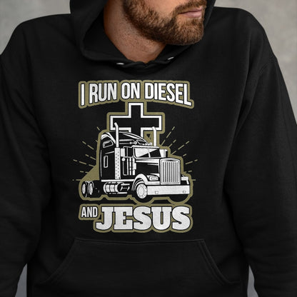 Best Truck Driver Life Shirt, Funny Trucker UnisexT-Shirt/Hoodie/Sweatshirt HLT00 - Jesus Truck Driver Christian Trucker T-Shirt, Men, Black, 3X-Large