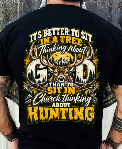 HUNTING IN THE WILD, THINKING OF GOD - SHIRT FOR MEN - HLT00 (SKU2609-99)