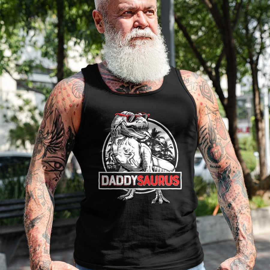 Best Dinosaur Lover Shirt, Funny Dinosaur UnisexT-Shirt/Hoodie/Sweatshirt HLT00 - Daddy Saurus T rex Dinosaur Men Father_s Day Family Matching T-Shirt