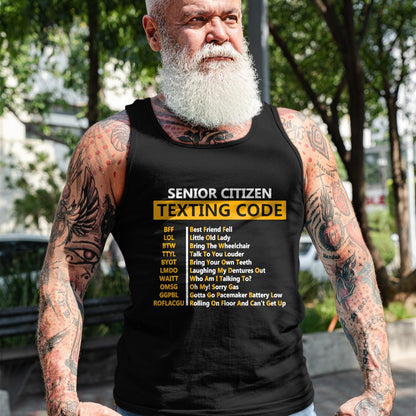 Best Grandpa Shirt, Proud Grandpa Unisex T-Shirt/Hoodie/Sweatshirt HLT00 - Funny Senior Citizen's Texting Code Design Gift for Grandpa T-Shirt