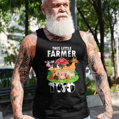 Best Farmer Life Shirt, Funny Farmer UnisexT-Shirt/Hoodie/Sweatshirt HLT00 - Kids 2 Years Old Boy Farmer 2nd Birthday Farm Animals Kids T-Shirt