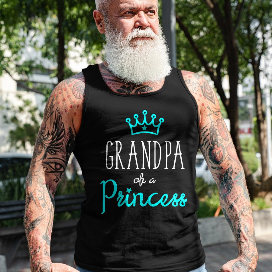 Best Grandpa Shirt, Proud Grandpa Unisex T-Shirt/Hoodie/Sweatshirt HLT00 - Grandpa Granddaughter Shirts Matching Set King and Princess T-Shirt