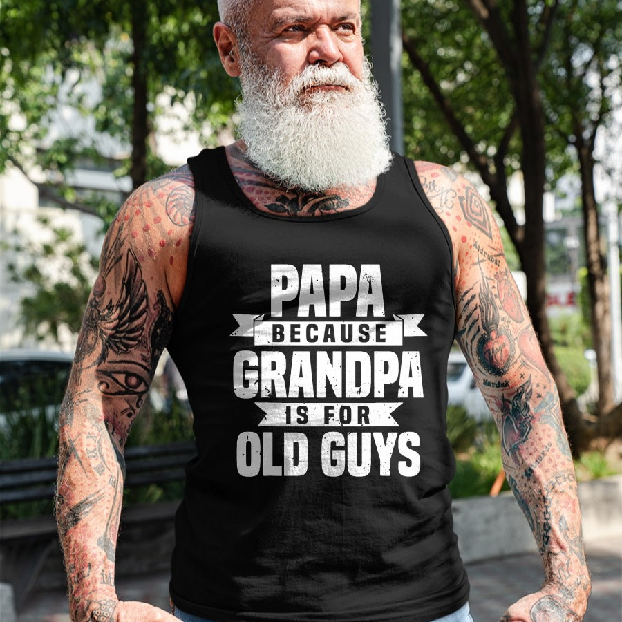 Best Grandpa Shirt, Proud Grandpa Unisex T-Shirt/Hoodie/Sweatshirt HLT00 - Funny Papa Art For Grandpa Men Dad Grandfather Father's Day T-Shirt