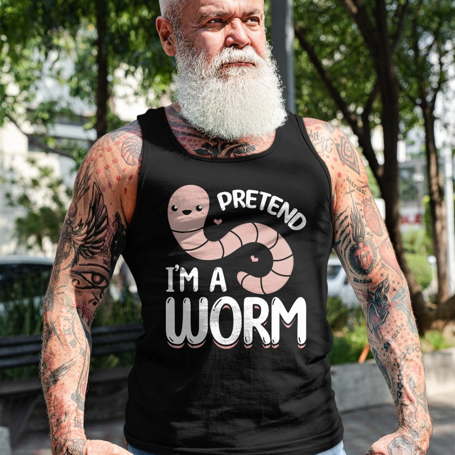 Best Farmer Life Shirt, Funny Farmer UnisexT-Shirt/Hoodie/Sweatshirt HLT00 - Compost Worms Worm Farmer Unisex-Adults Worm Lover Pretend I'm A Worm T-Shirt