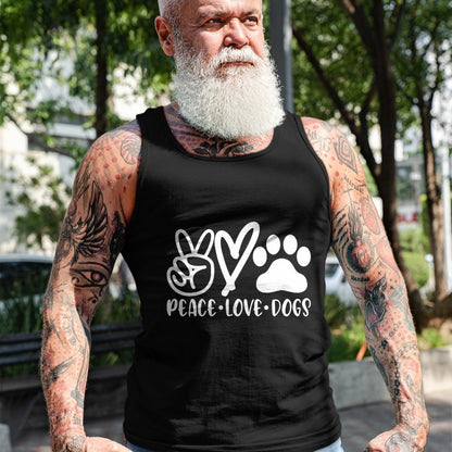 Dog Love Shirt, Dog Lover Gift T-Shirt/Hoodie/Sweatshirt HLT00 - Retro Vintage Peace Love Dog Tshirt Funny Dog Lover Gifts T-Shirt