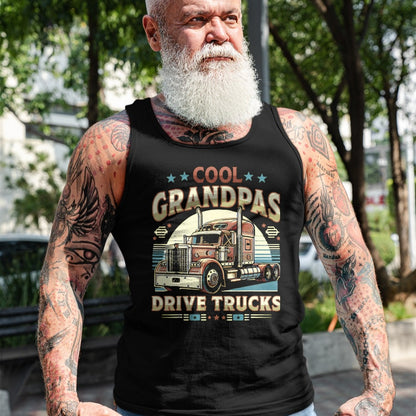 Best Truck Driver Life Shirt, Funny Trucker UnisexT-Shirt/Hoodie/Sweatshirt HLT00 - Cool Grandpas Drive Trucks Trucker Truck Driver Outfit T-Shirt, Men, Black, 3X-Large