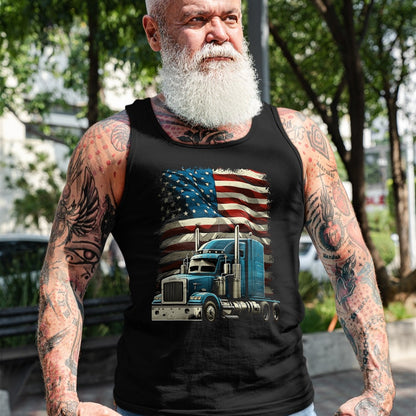 Best Truck Driver Life Shirt, Funny Trucker UnisexT-Shirt/Hoodie/Sweatshirt HLT00 - Trucker US American Flag For Patriotic Truck Driver T-Shirt