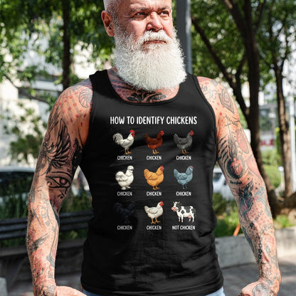 Best Farmer Life Shirt, Funny Farmer UnisexT-Shirt/Hoodie/Sweatshirt HLT00 - How to Identify Chickens T-Shirt