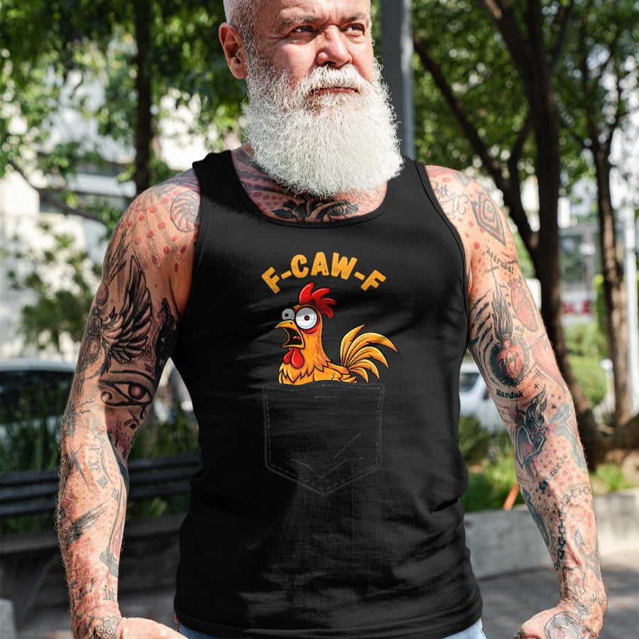 Best Farmer Life Shirt, Funny Farmer UnisexT-Shirt/Hoodie/Sweatshirt HLT00 - F-Caw-F Funny Chicken Pocket Humor Quote Rooster Meme T-Shirt