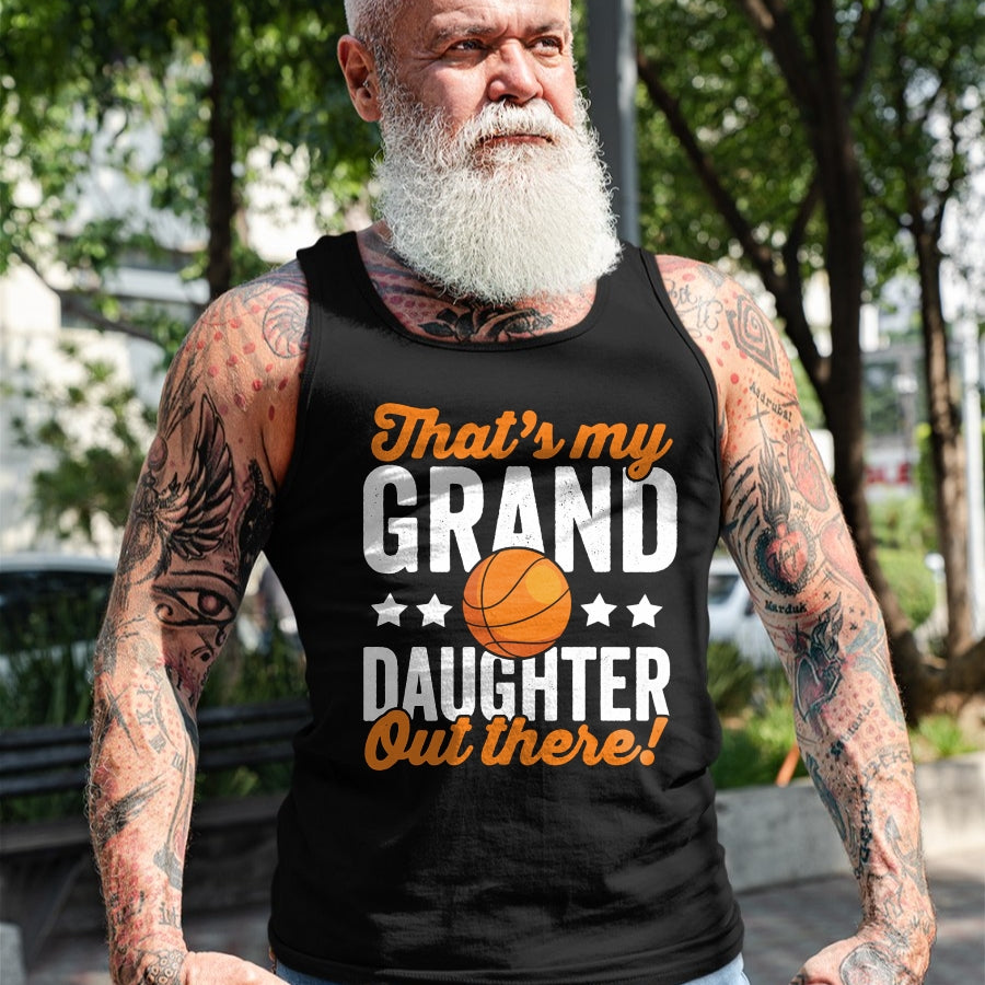 Best Grandpa Shirt, Proud Grandpa Unisex T-Shirt/Hoodie/Sweatshirt HLT00 -Basketball Player Grandma Grandpa Basketball Granddaughter Long Sleeve T-Shirt