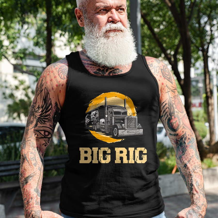 Best Truck Driver Life Shirt, Funny Trucker UnisexT-Shirt/Hoodie/Sweatshirt HLT00 - Trucker Truck Driver Vintage Big Rig T-Shirt (1)