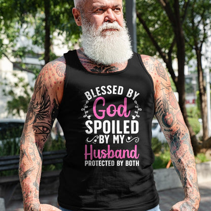 Best Wife Shirt, Wife and Husband Unisex T-Shirt/Hoodie/Sweatshirt HLT00 - Funny Spoiled Wife Art For Women Girls Husband Spoiled Wife T-Shirt