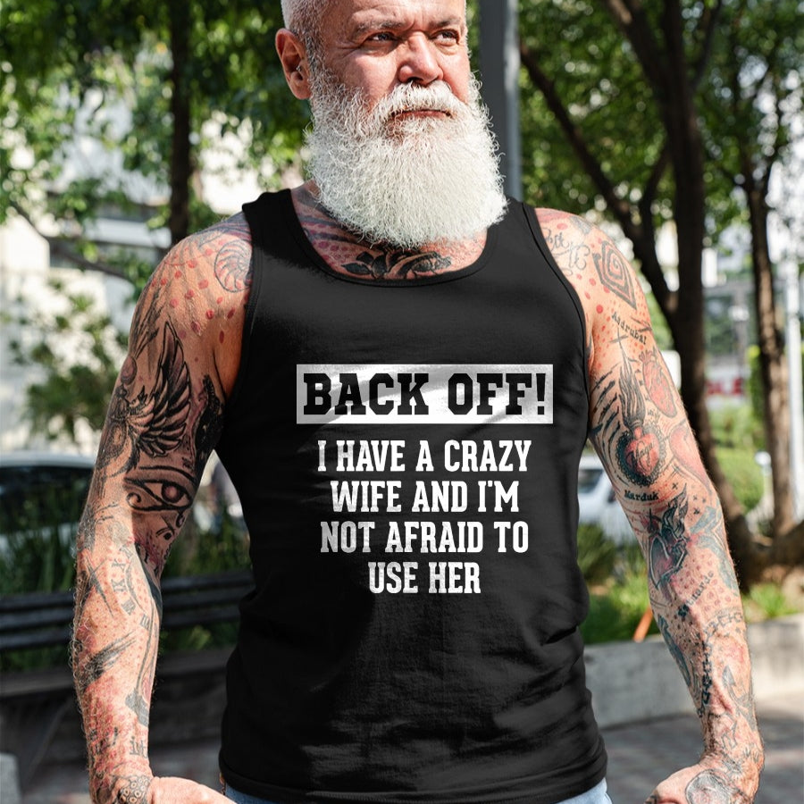 Best Wife Shirt, Wife and Husband Unisex T-Shirt/Hoodie/Sweatshirt HLT00 - Funny Husband Gifts Men, Crazy Wife Sarcastic Husband T-Shirt (1)